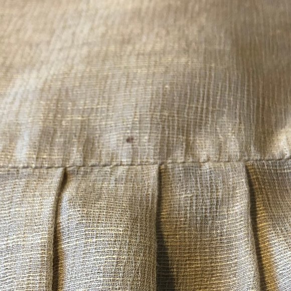 ALFANI PETITES BEIGE BLACK LINEN SILK SKIRT SZ 6P - Picture 7 of 7